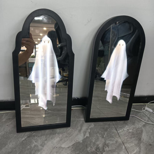Miroir Holographique Hanté "L'Esprit de Cro Neon"