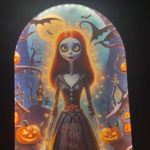 Miroir Holographique Hanté "L'Esprit de Cro Neon"