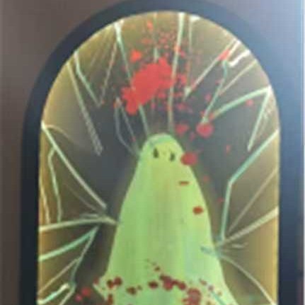 Miroir Holographique Hanté "L'Esprit de Cro Neon"