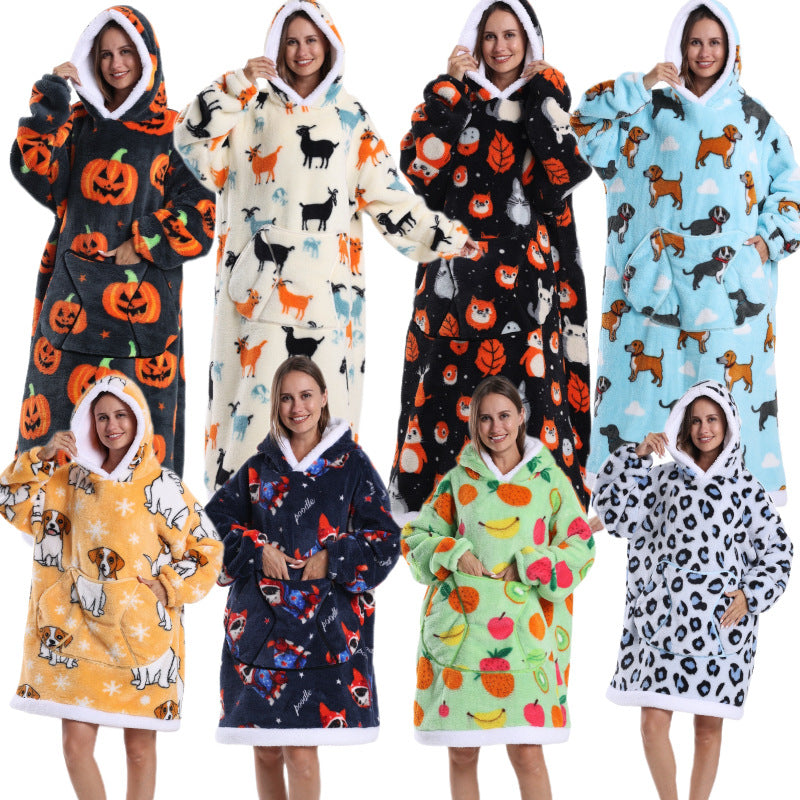 Plaid Géant Halloween™ : Le Confort Ultime en Mode Citrouille !